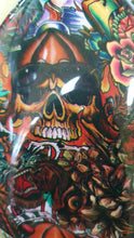 Lade das Bild in den Galerie-Viewer, HLC-085 Lámina hidroimpresión llamas y calaveras