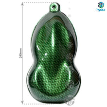 Load image into Gallery viewer, HCC-002 lámina hidrográfica cromo-carbono verde