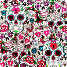 Lade das Bild in den Galerie-Viewer, HLC-046 papel transfer llamas calaveras