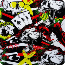 Lade das Bild in den Galerie-Viewer, HLC-052 Lámina hidroimpresión llamas y calaveras