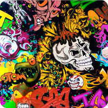 Load image into Gallery viewer, HLC-063 Lámina hidroimpresión llamas y calaveras