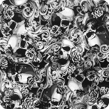 Load image into Gallery viewer, HLC-066 Lámina hidroimpresión llamas y calaveras