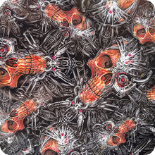 Lade das Bild in den Galerie-Viewer, HLC-073 Lámina hidroimpresión llamas y calaveras