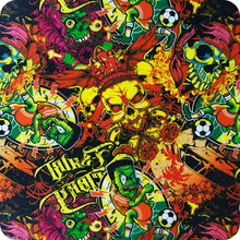 Lade das Bild in den Galerie-Viewer, HLC-076 Lámina hidroimpresión llamas y calaveras