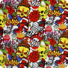Lade das Bild in den Galerie-Viewer, HLC-096 Lámina hidroimpresión llamas y calaveras