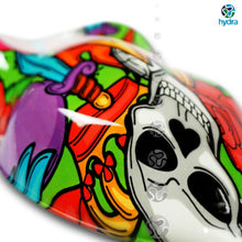 Lade das Bild in den Galerie-Viewer, HLC-077 Lámina hidroimpresión llamas y calaveras
