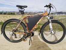 Cargar imagen en el visor de la galería, HME-067 BICICLETA HIDROIMPRESION ACERO | Lámina hidrográfica de acero en óxido ocre