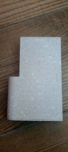 Cargar imagen en el visor de la galería, HMM-057 foco led hidroimpresión mármol blanco con incrustaicones grisaceas