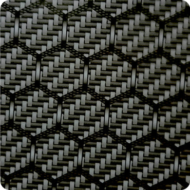 HFC-142 Lámina Hidroimpresión Fibra de Carbono hexágonos