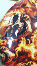 Cargar imagen en el visor de la galería, HLC-095 Lámina hidroimpresión cráneos en llamas
