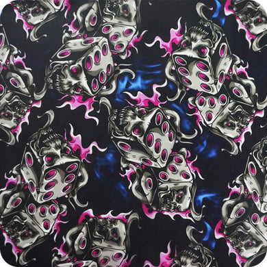 HLC-087 Lámina hidroimpresión llamas y calaveras