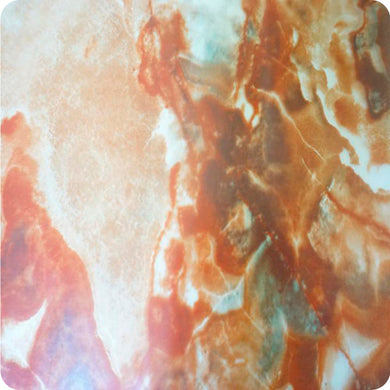 HMM-055 Lámina de hidroimpresión en efecto mármol naranja