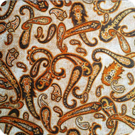 HOT-099 Wassertransferdruck Folie Paisley Gold 100 cm