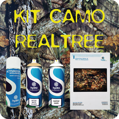 kit de hidroimpresión camuflaje realtree