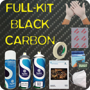 kit carbono black completo hidroimpresión