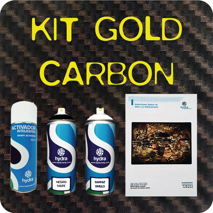 kit hidroimpresión fibra de carbono GOLD
